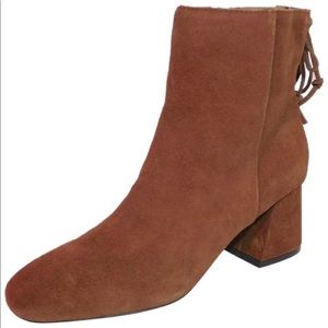 Anthropologie X Corso Como Metropolitan Rust Suede Ankle Boot 9.5